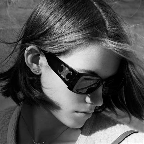 celine sunglasses 40011n|TRIOMPHE XL 01 SUNGLASSES IN ACETATE .